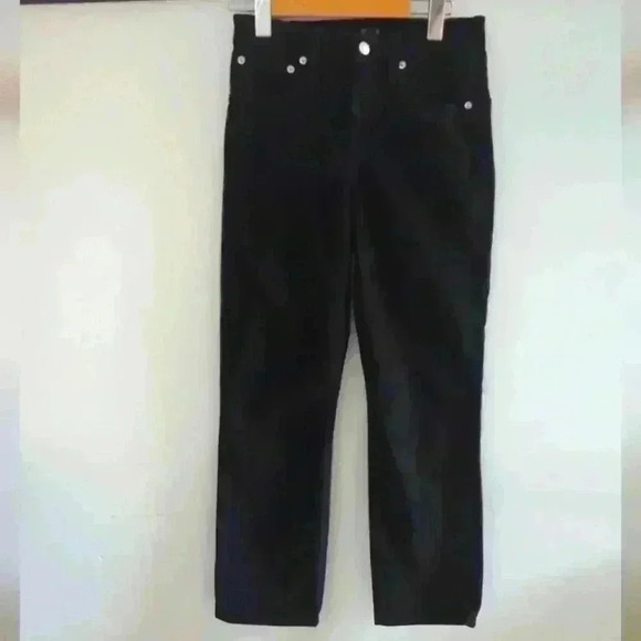 J.CREW | Women's Black Petite Vintage Soft  Slim Straight Corduroy Pants - Picture 4 of 8